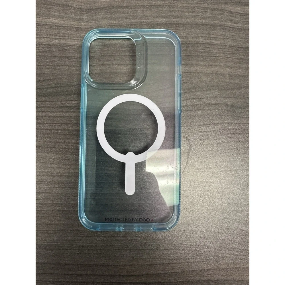 For Apple iPhone 17 16 15 14 Pro Max Mag Safe Clear Blue Phone Case Shockproof